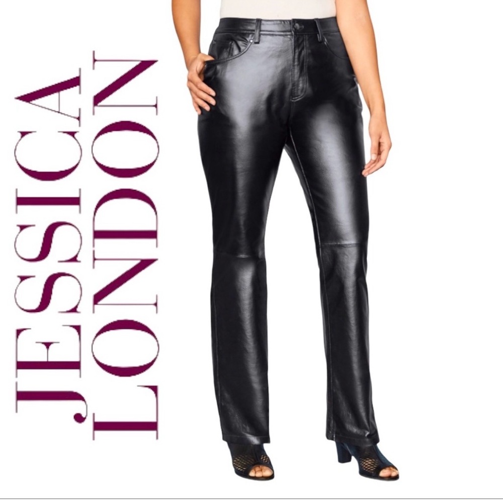 Jessica London 100% leather pants